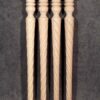 Picioare masă din lemn cu ornamente spiralate răsucite invers, TL25