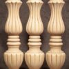 Picioare masă frumoase din lemn, cu frezări decorative sculptate bogat, TL94