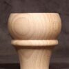 Picior clasic de mobilier din lemn, cu partea inferioară curbată, GM67