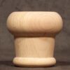 Picior de mobilier din lemn cu terminație de inel, fag aburit, GM66