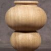 Picior de mobilier din stejar, cu bile aplatizate, GM53